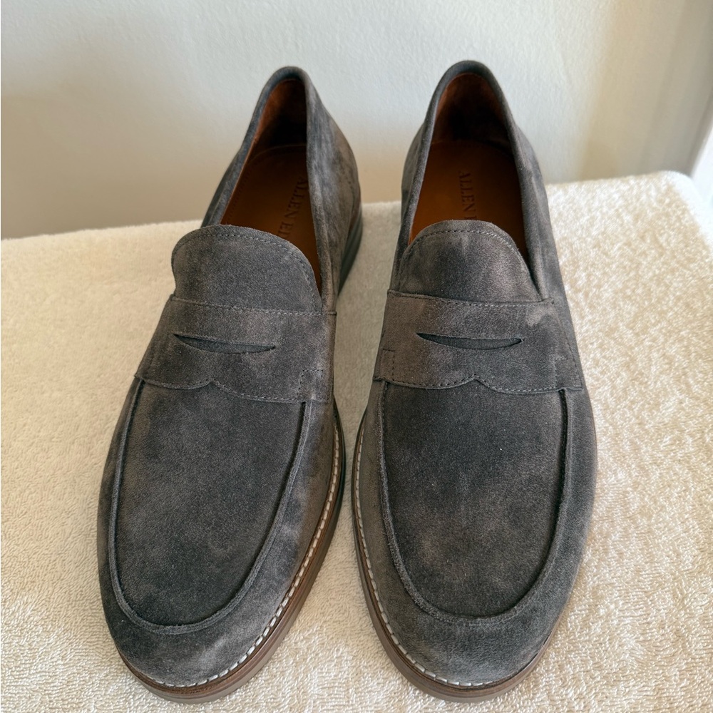 Allen Edmonds Men's Newton Suede Comfort Slip-on Penny Loafer Size 9 1/2 NEW